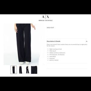 Armani high waisted pants sz O fit xs